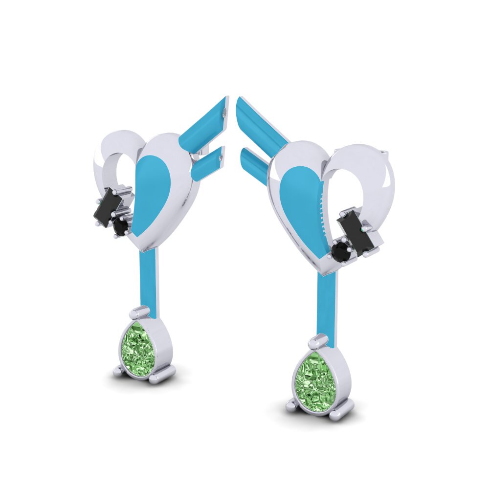 Green Diamond Women's Earring Hoffnung B