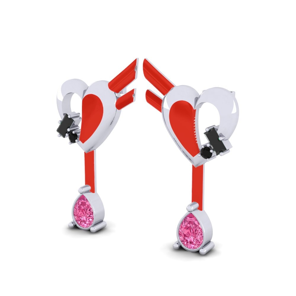 Pink Tourmaline Women's Earring Hoffnung B