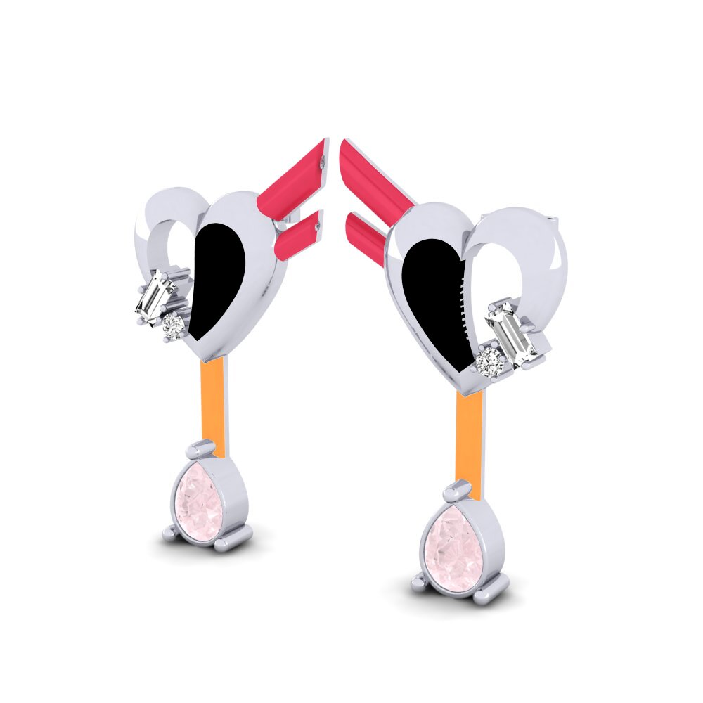 Rose Quartz Women's Earring Hoffnung B
