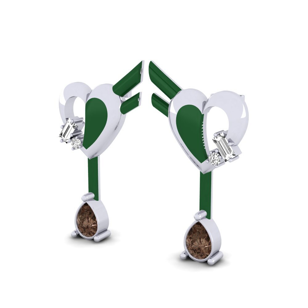 Smoky Quartz Women's Earring Hoffnung B