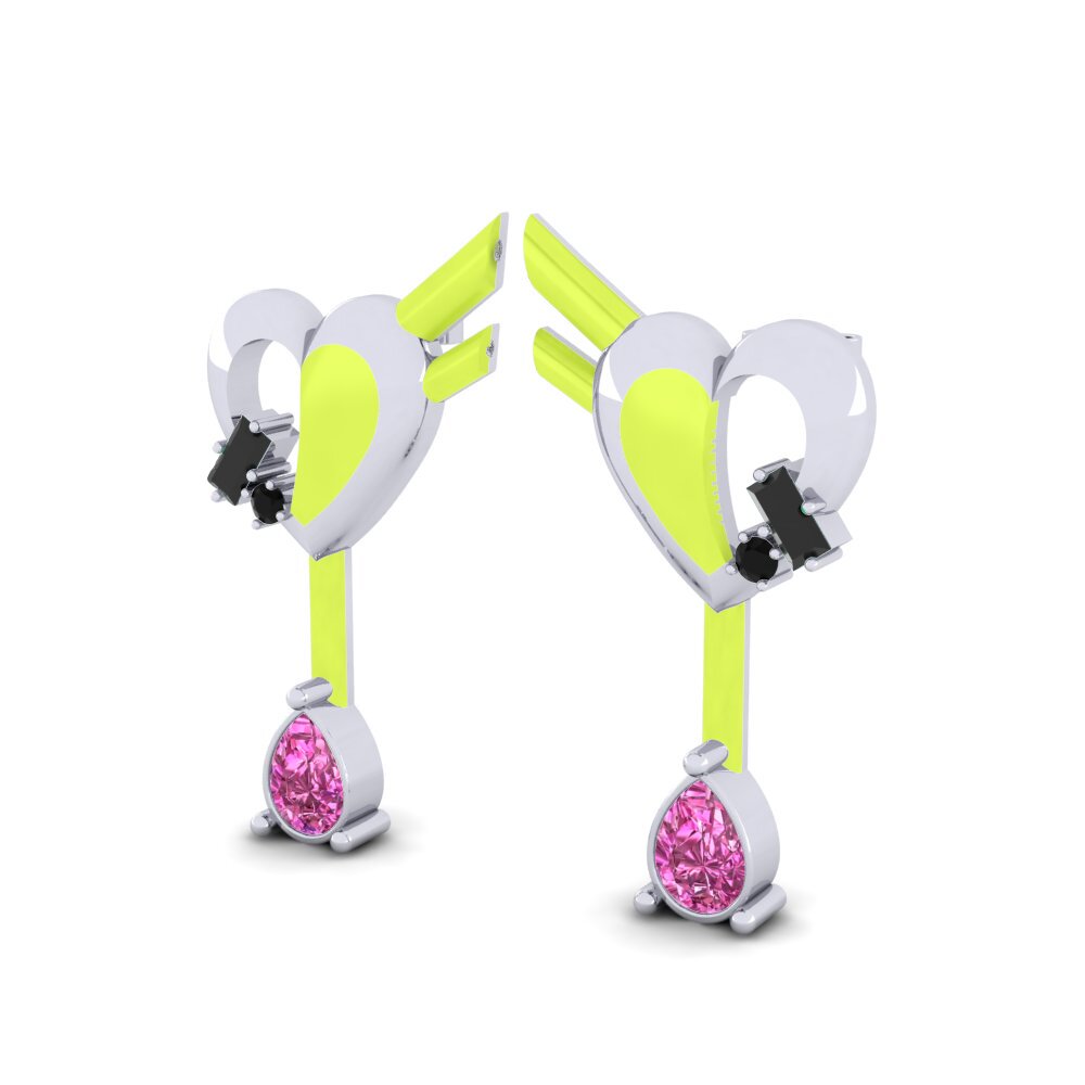 Pink Topaz Women's Earring Hoffnung B