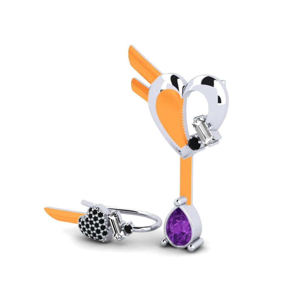 Amatista Pendiente de mujer Hoffnung Set