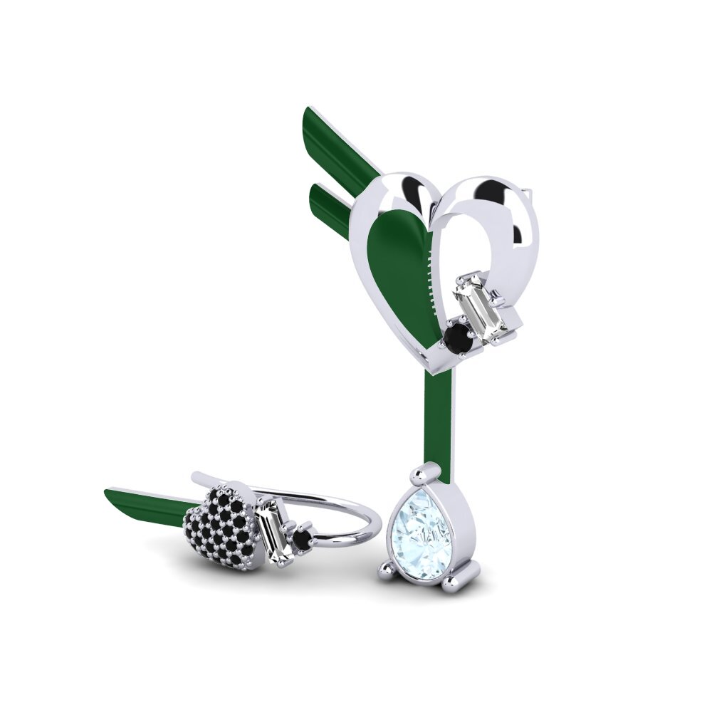 Aguamarina Pendiente de mujer Hoffnung Set