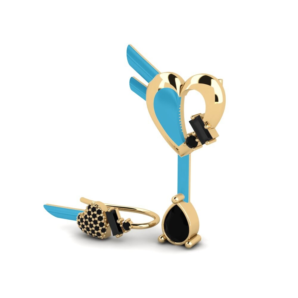 9k Oro Amarillo Pendiente de mujer Hoffnung Set