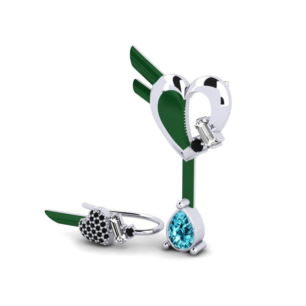Circón Azul Pendiente de mujer Hoffnung Set