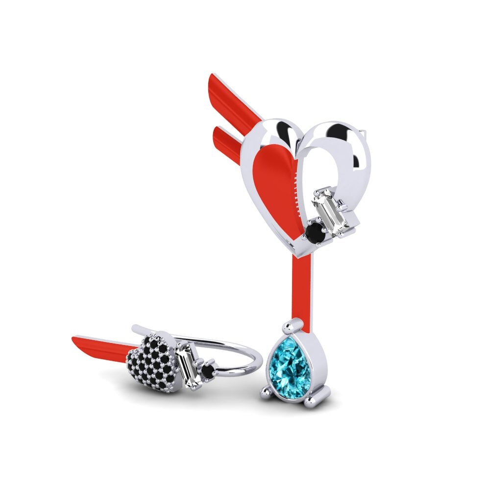 Circón Azul Pendiente de mujer Hoffnung Set