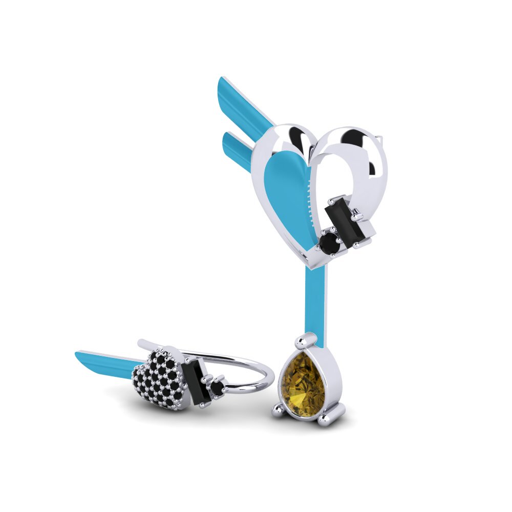 Brown Zircon Women's Earring Hoffnung Set