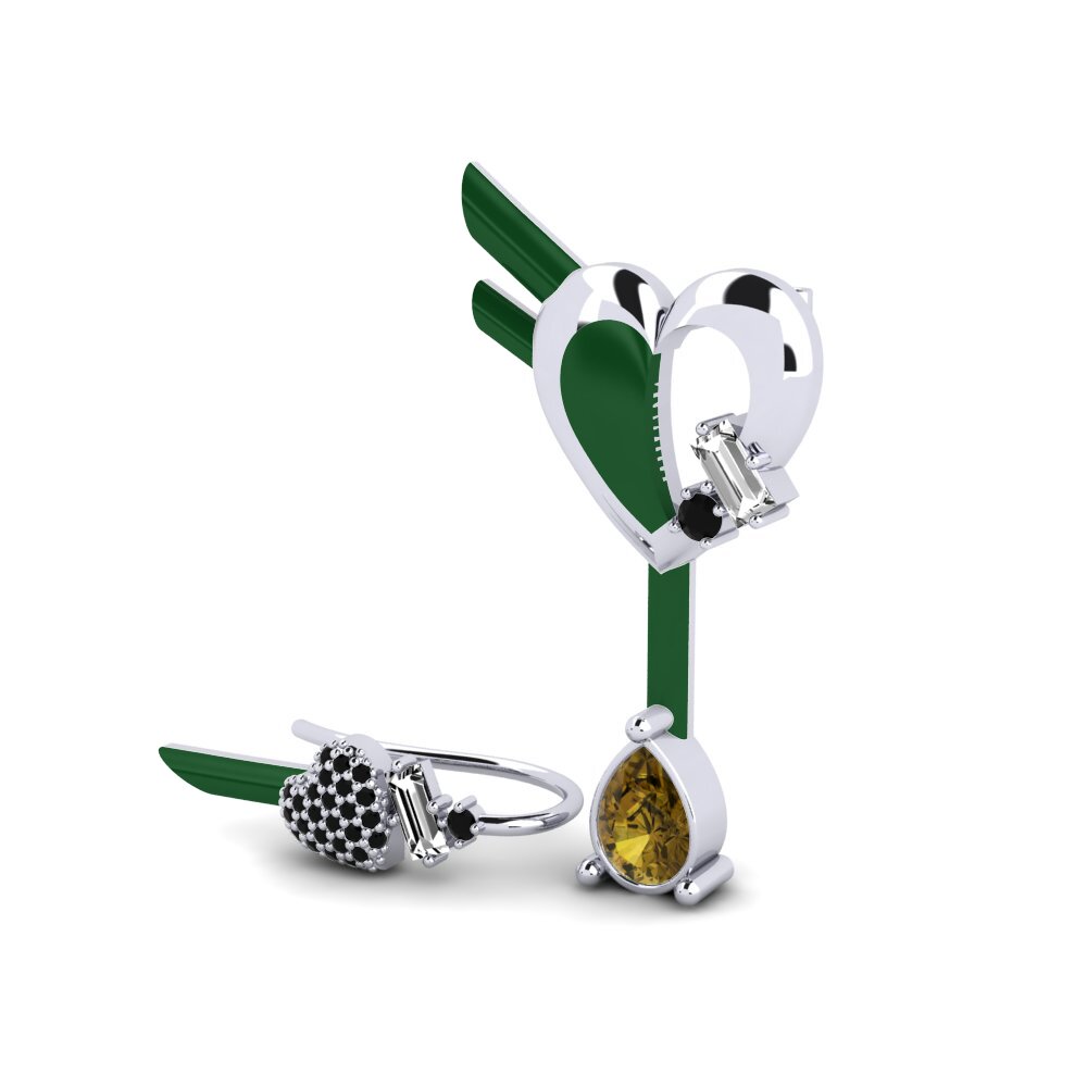 Circón Marrón Pendiente de mujer Hoffnung Set