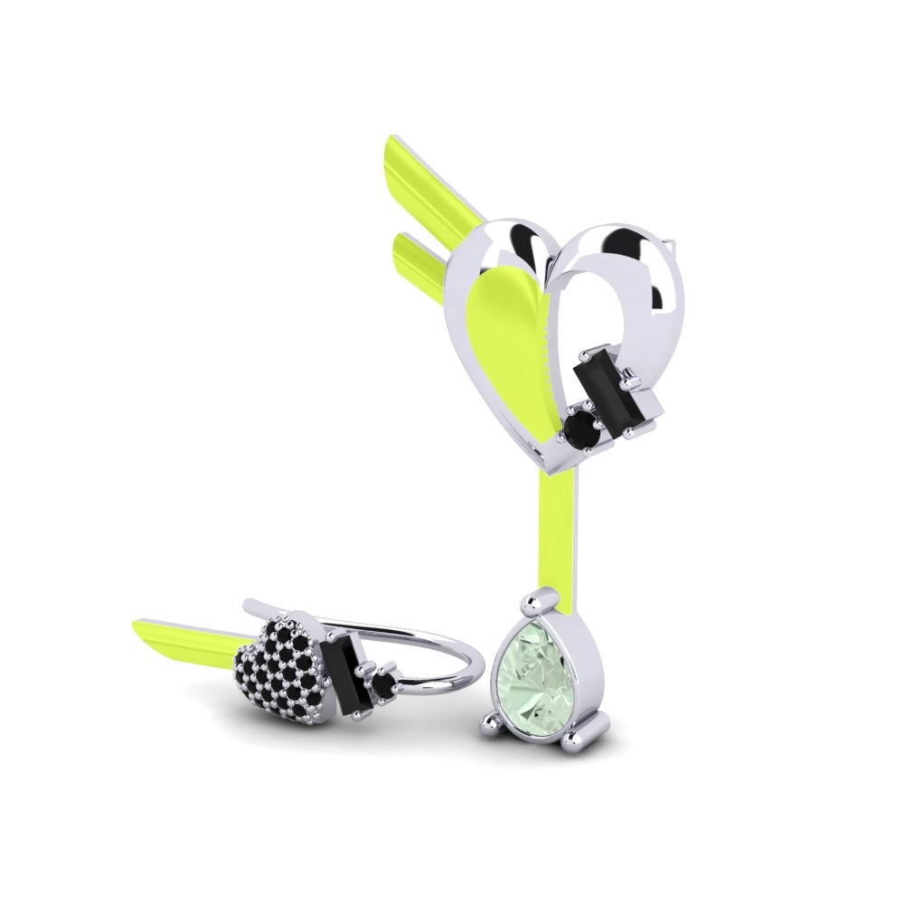 Green Amethyst Women's Earring Hoffnung Set