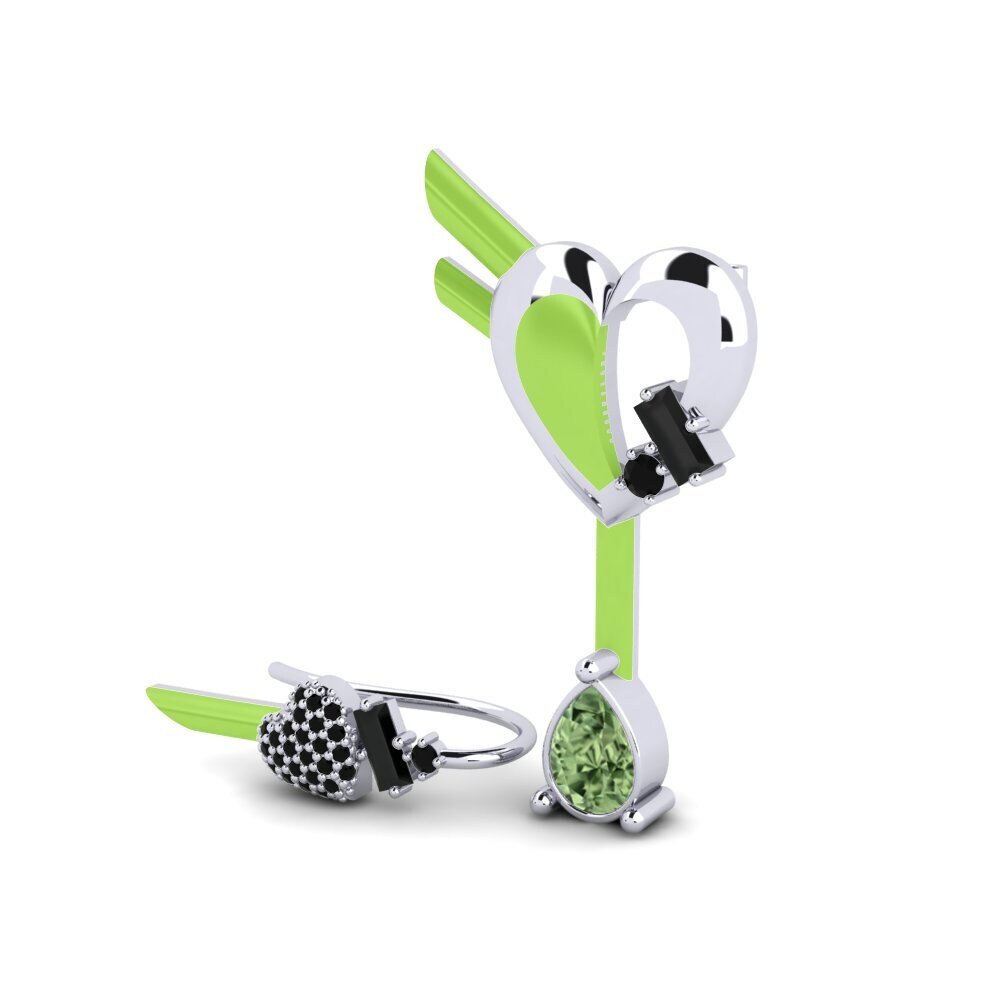 Zafiro Verde Pendiente de mujer Hoffnung Set