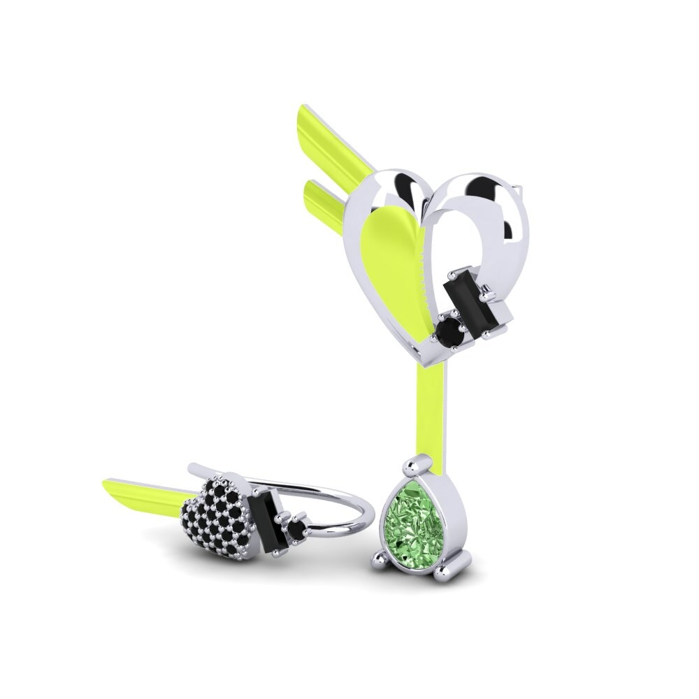 Green Diamond Women's Earring Hoffnung Set