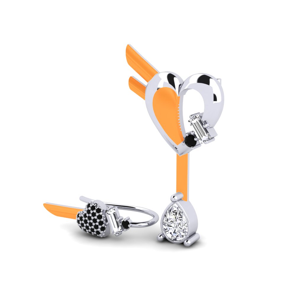Diamante cultivado en laboratorio Pendiente de mujer Hoffnung Set