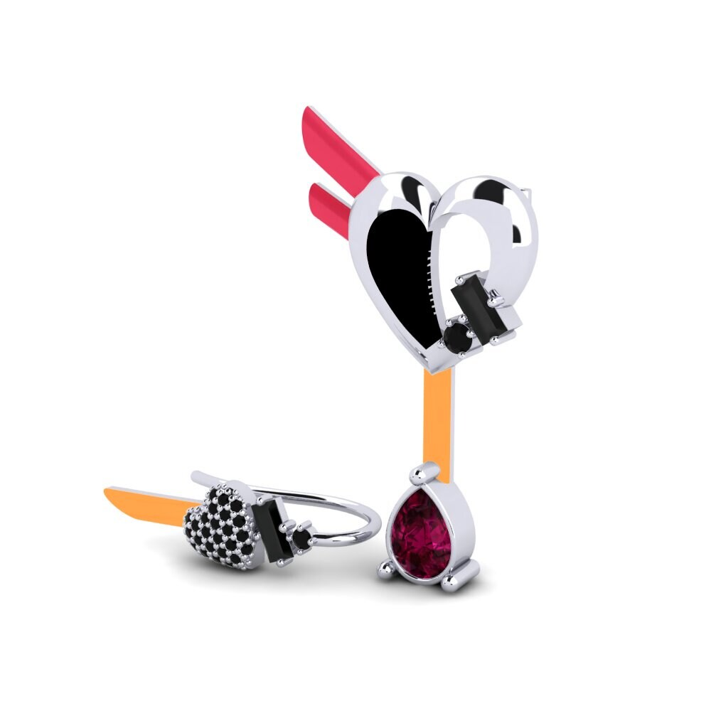 Rhodolite Garnet Women's Earring Hoffnung Set