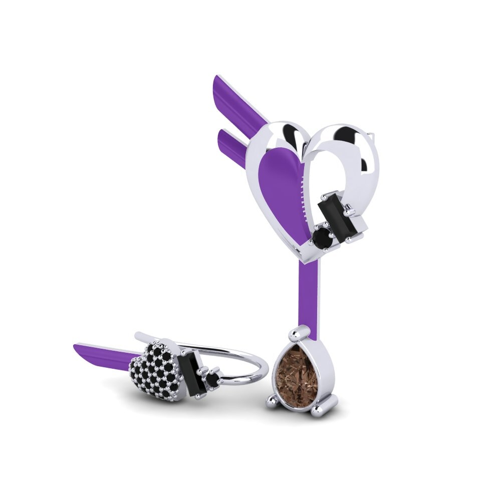 Smoky Quartz Women's Earring Hoffnung Set