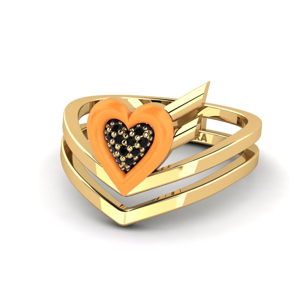 Schwarzer Saphir Ring Insiem