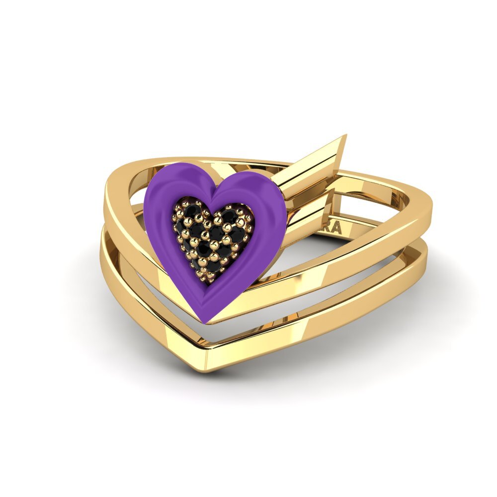 Zafiro negro Anillo Insiem