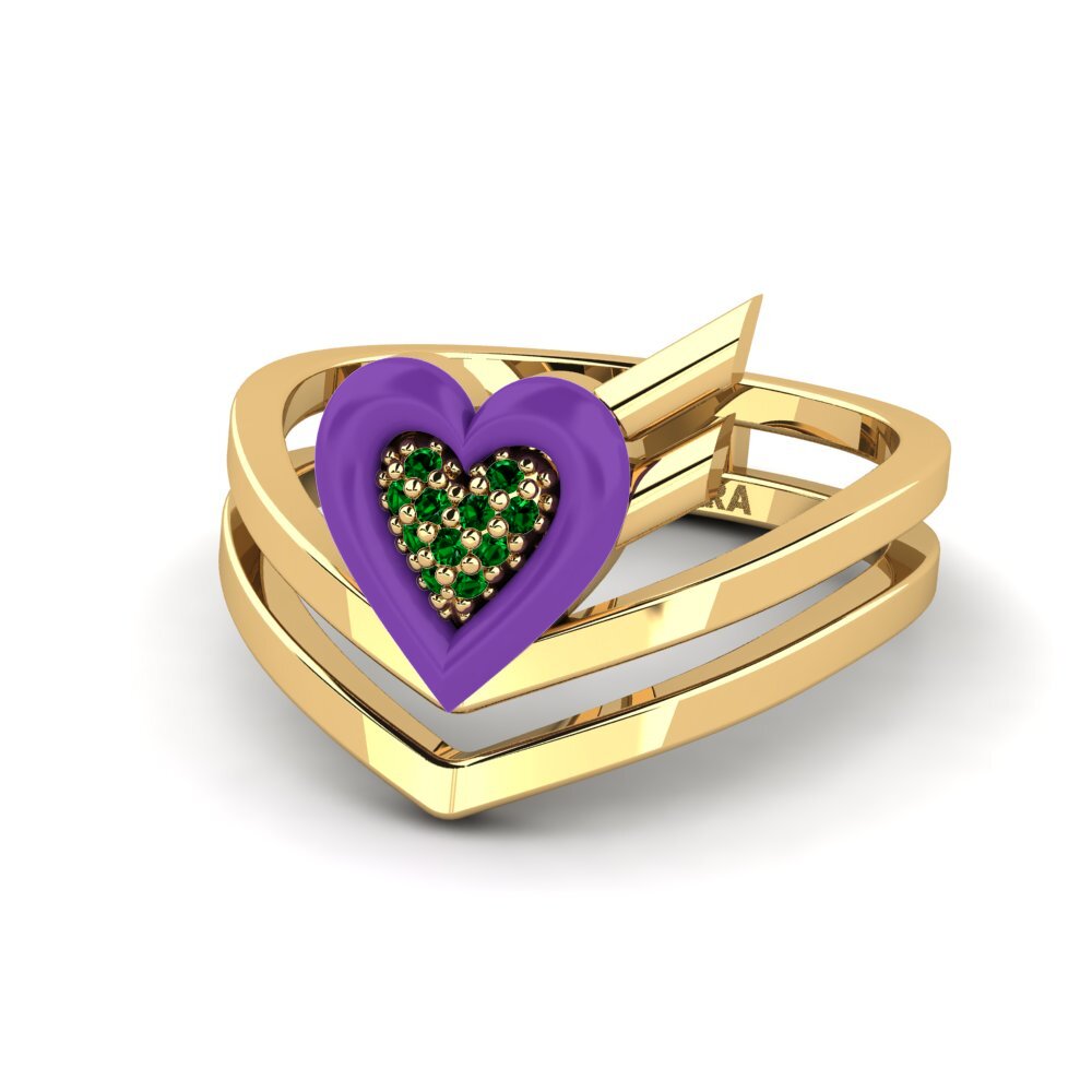Grüner Zirkonia Ring Insiem