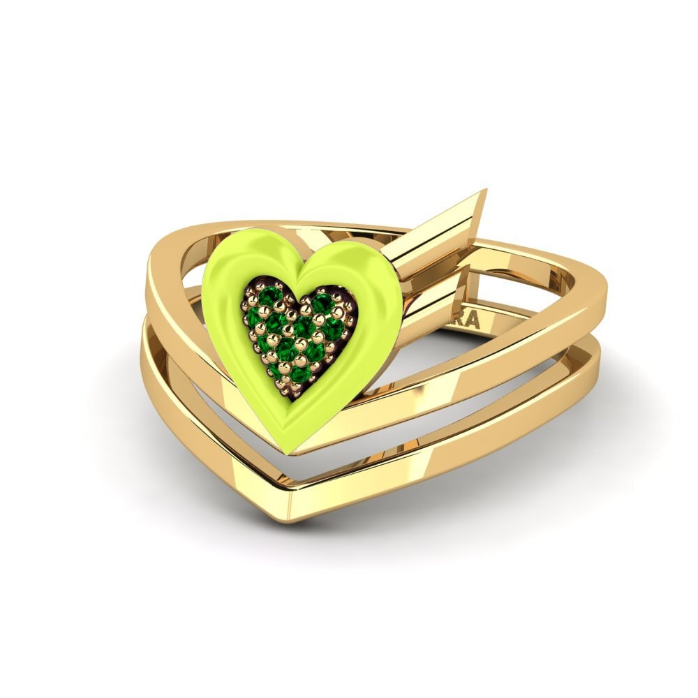 Grüner Zirkonia Ring Insiem