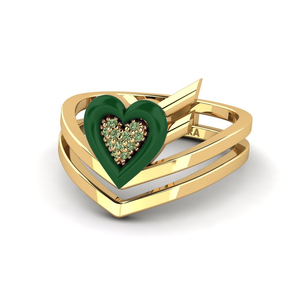 Green Diamond Ring Insiem