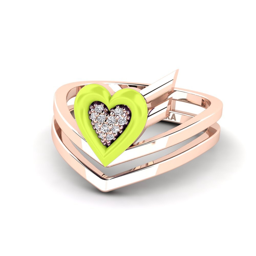 Rotgold 585 Ring Insiem
