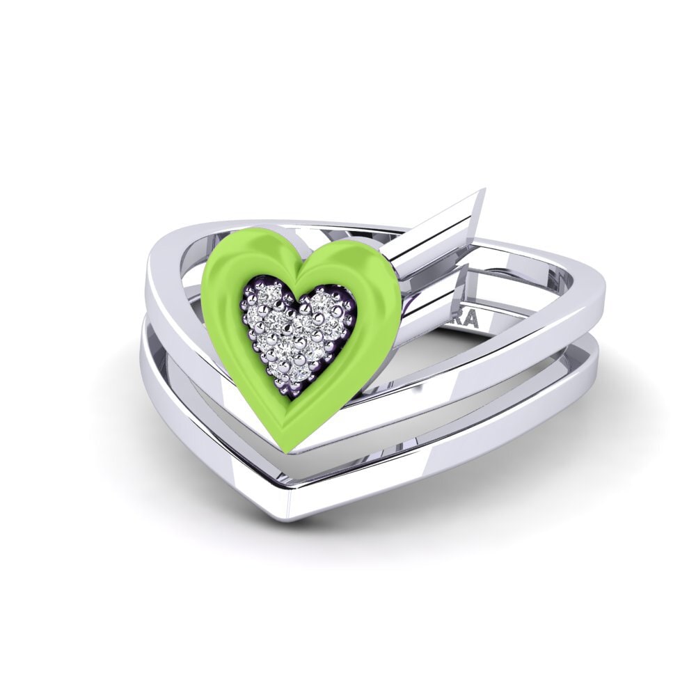 18ct White Gold Ring Insiem