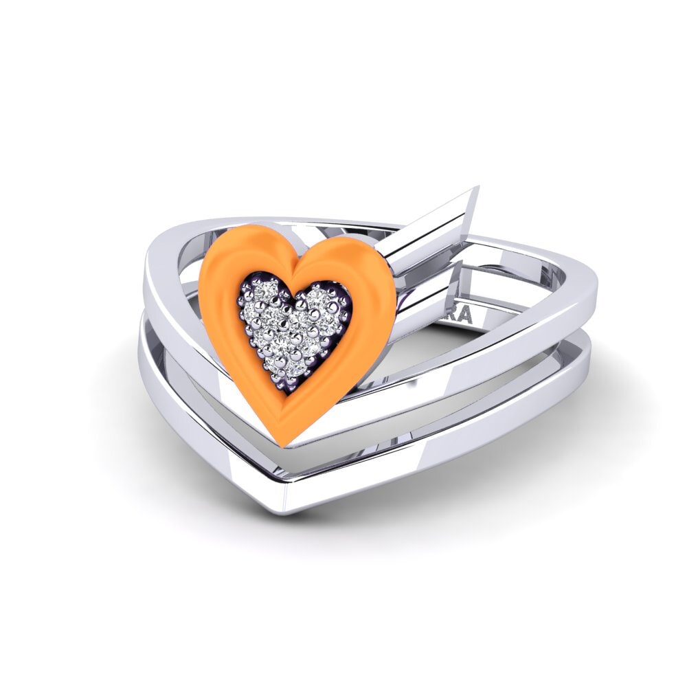 Weiß-Silber Ring Insiem