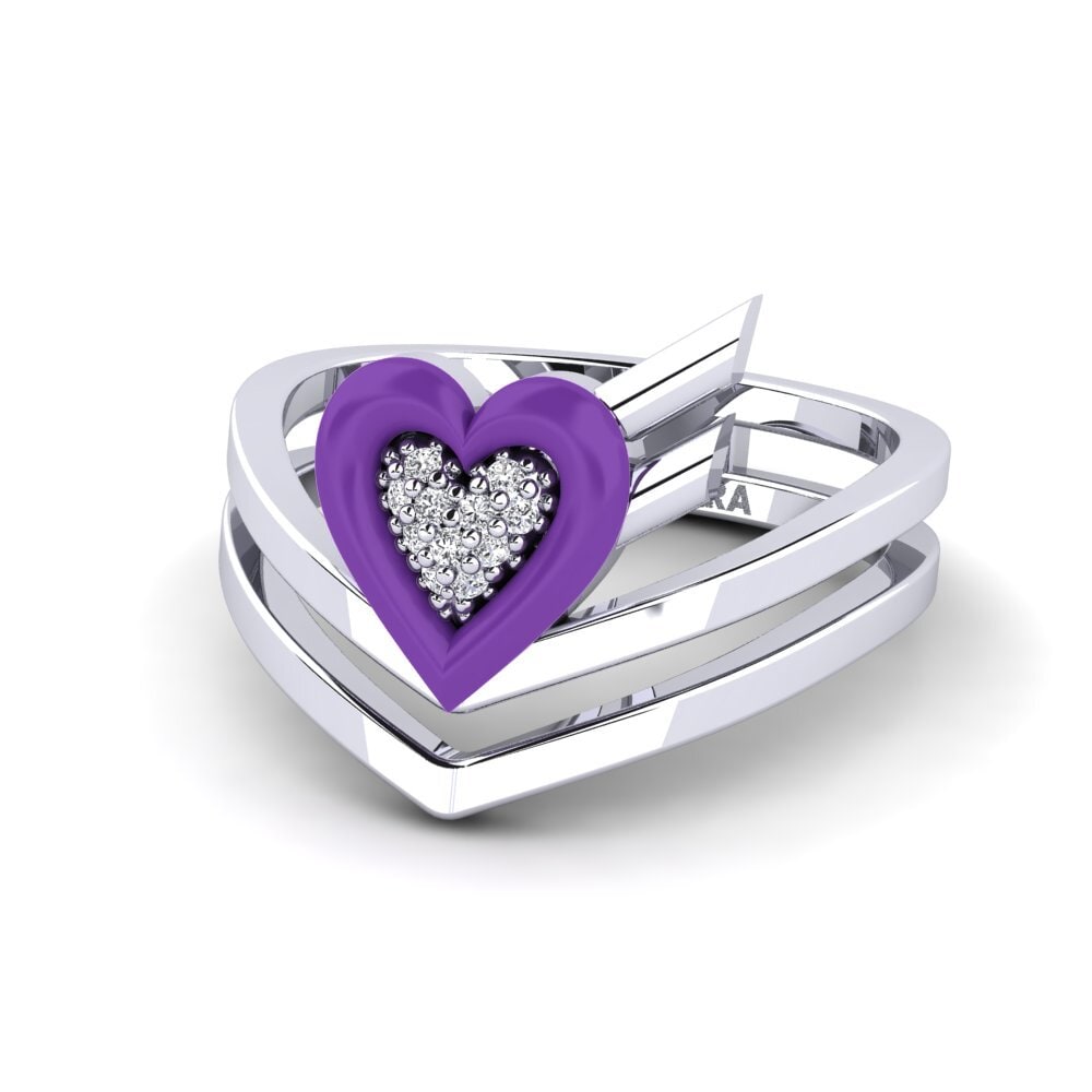 950 Platinum Ring Insiem