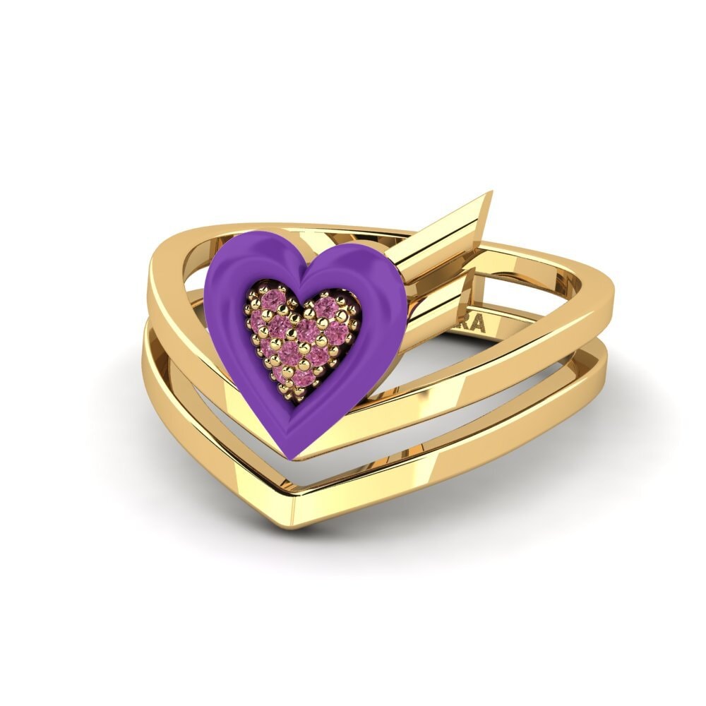 Granate Rhodolite Anillo Insiem
