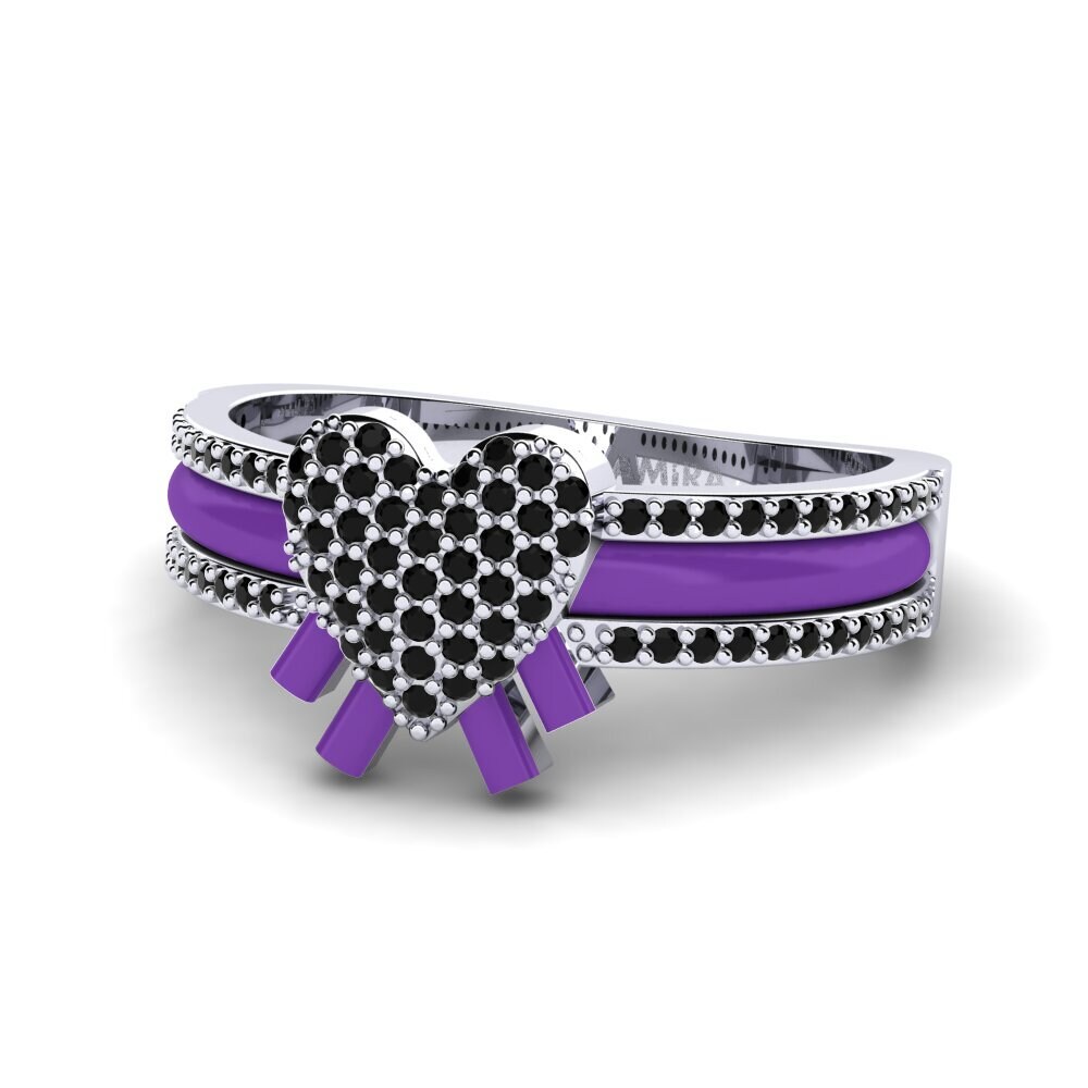Zafiro negro Anillo Kraftvoll