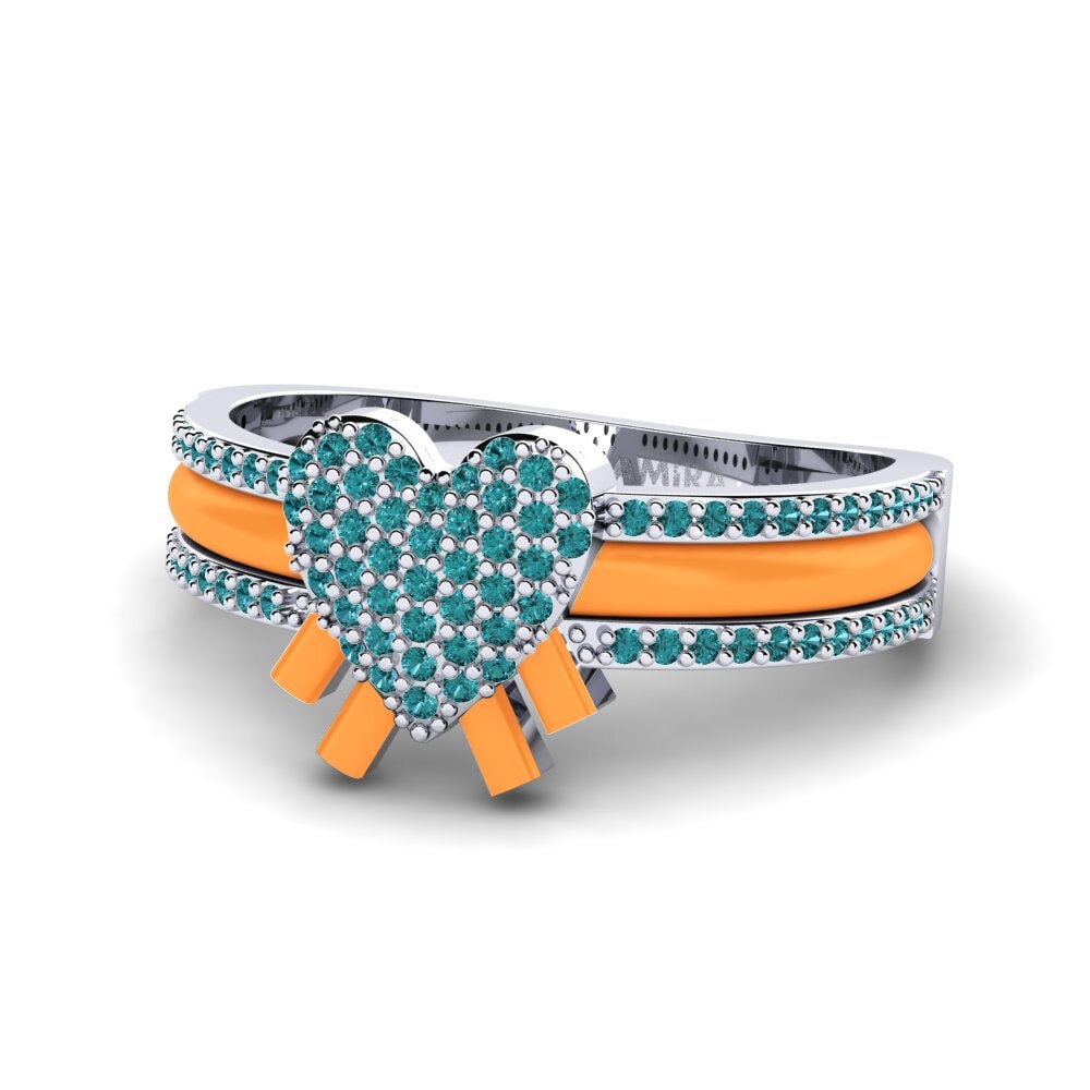 Blauer Diamant Ring Kraftvoll