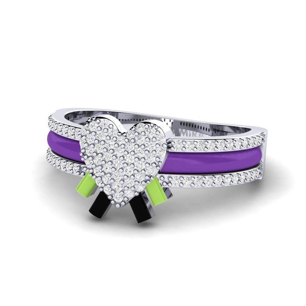 Weißer Saphir Ring Kraftvoll