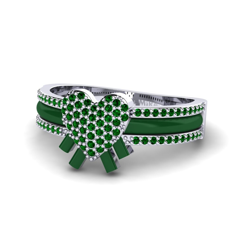 Zircone Verde Anello Kraftvoll