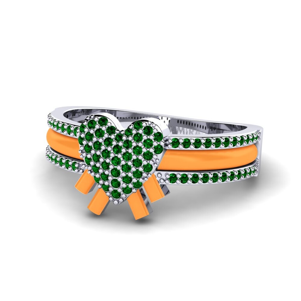 Grüner Zirkonia Ring Kraftvoll