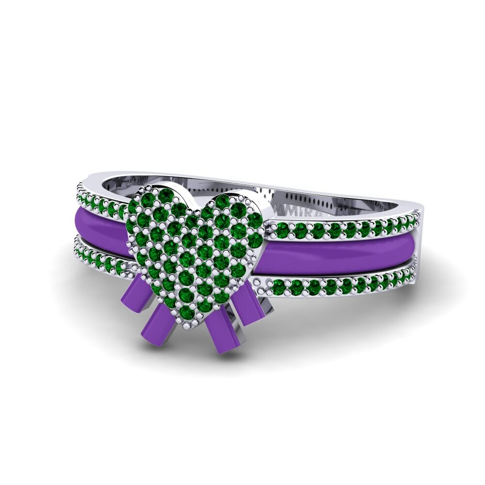 Grüner Zirkonia Ring Kraftvoll