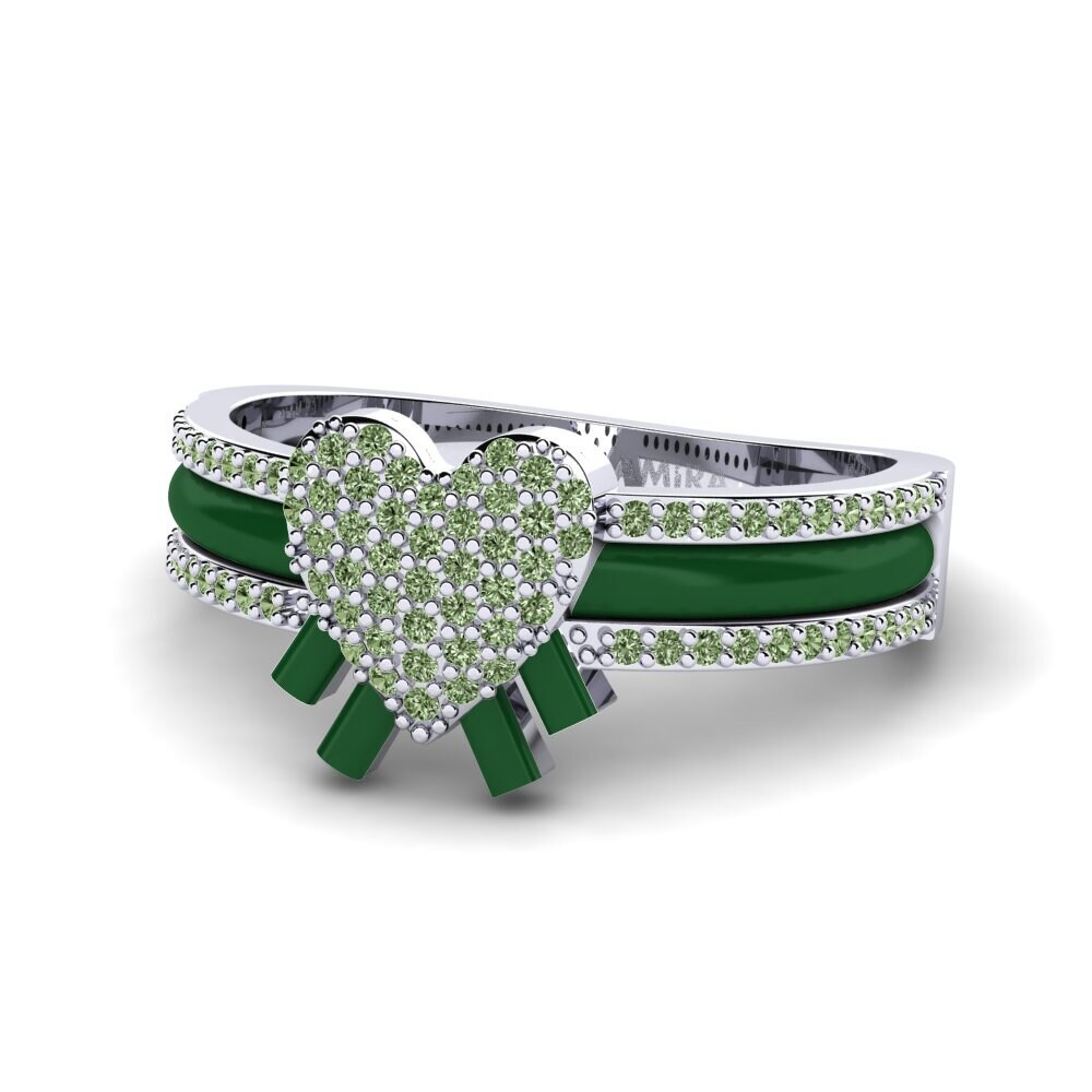 Green Diamond Ring Kraftvoll