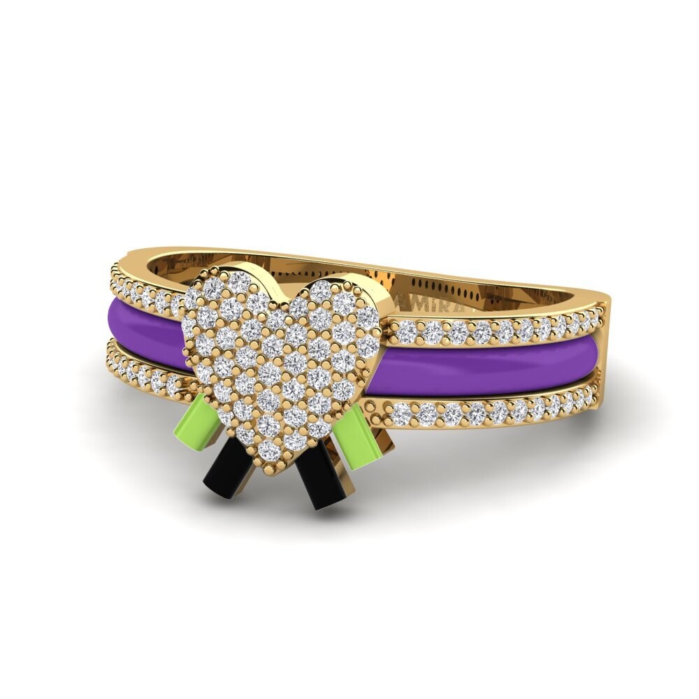 Gelbgold 750 Ring Kraftvoll