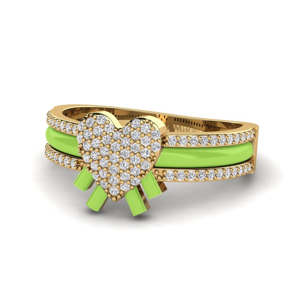Gelbgold 585 Ring Kraftvoll