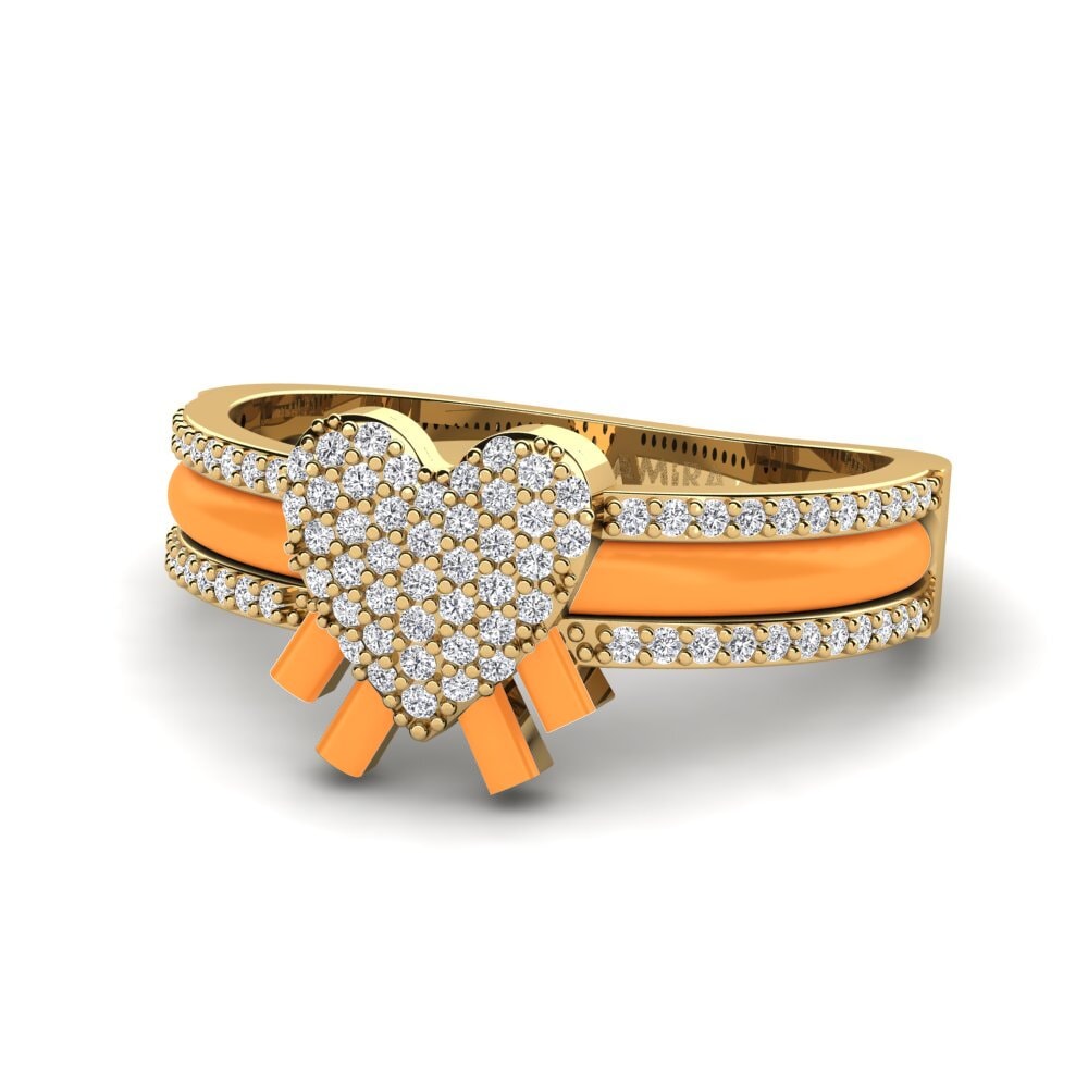 Gelbgold 585 Ring Kraftvoll
