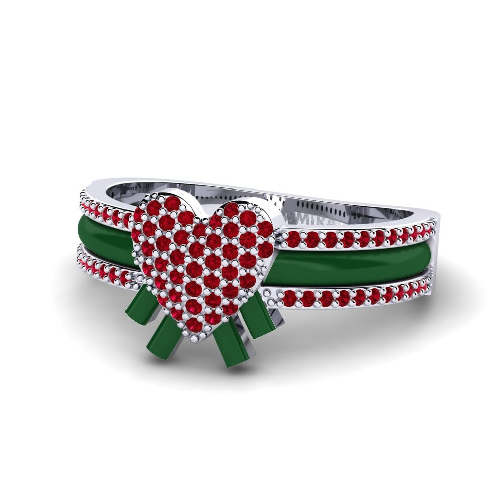 Circonita Roja Anillo Kraftvoll