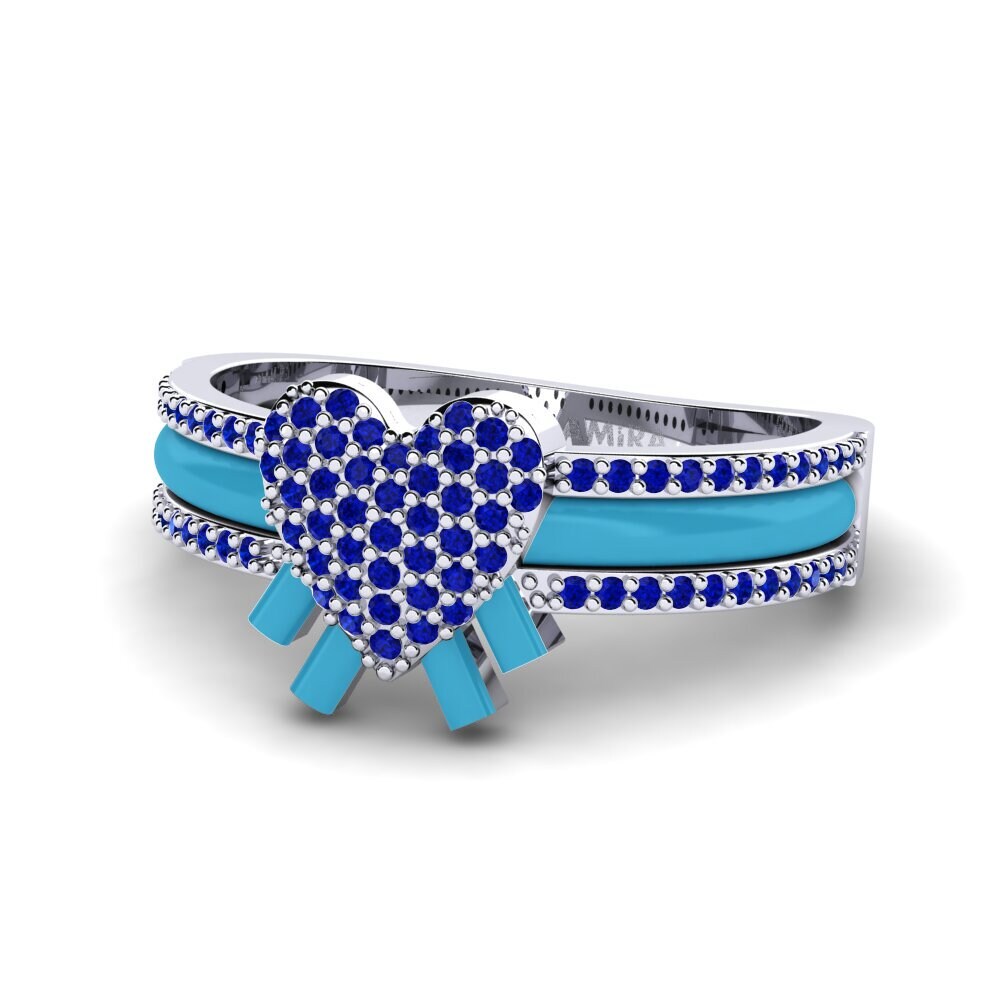 Saphir Ring Kraftvoll