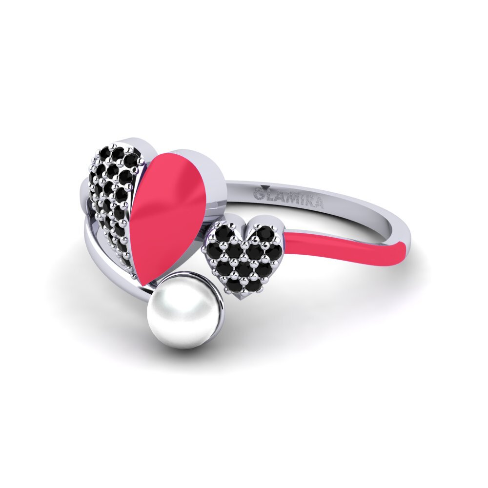 Schwarzer Saphir Ring Lastkiss
