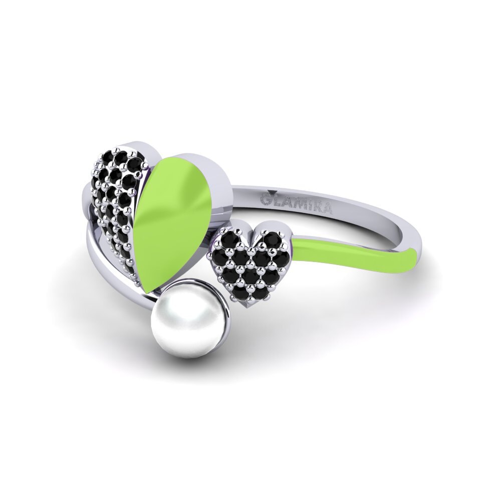 Schwarzer Diamant Ring Lastkiss
