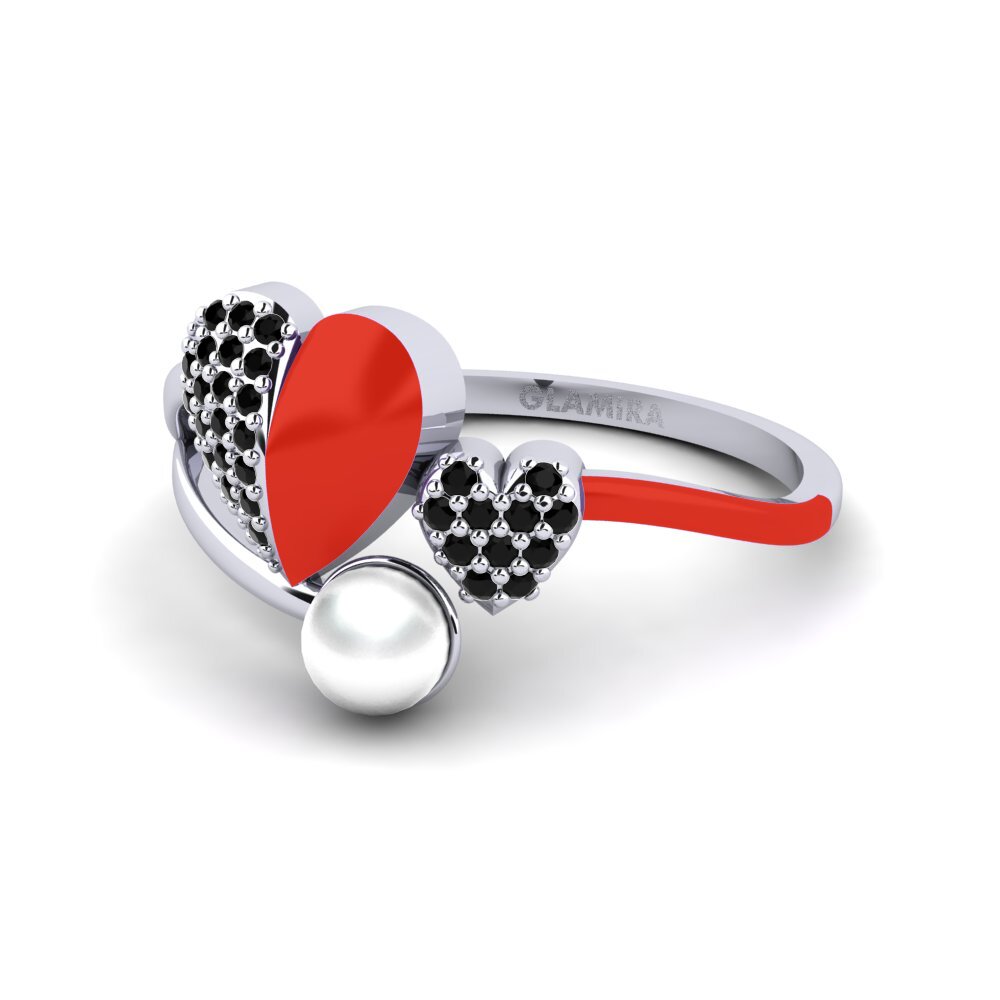 Schwarzer Diamant Ring Lastkiss