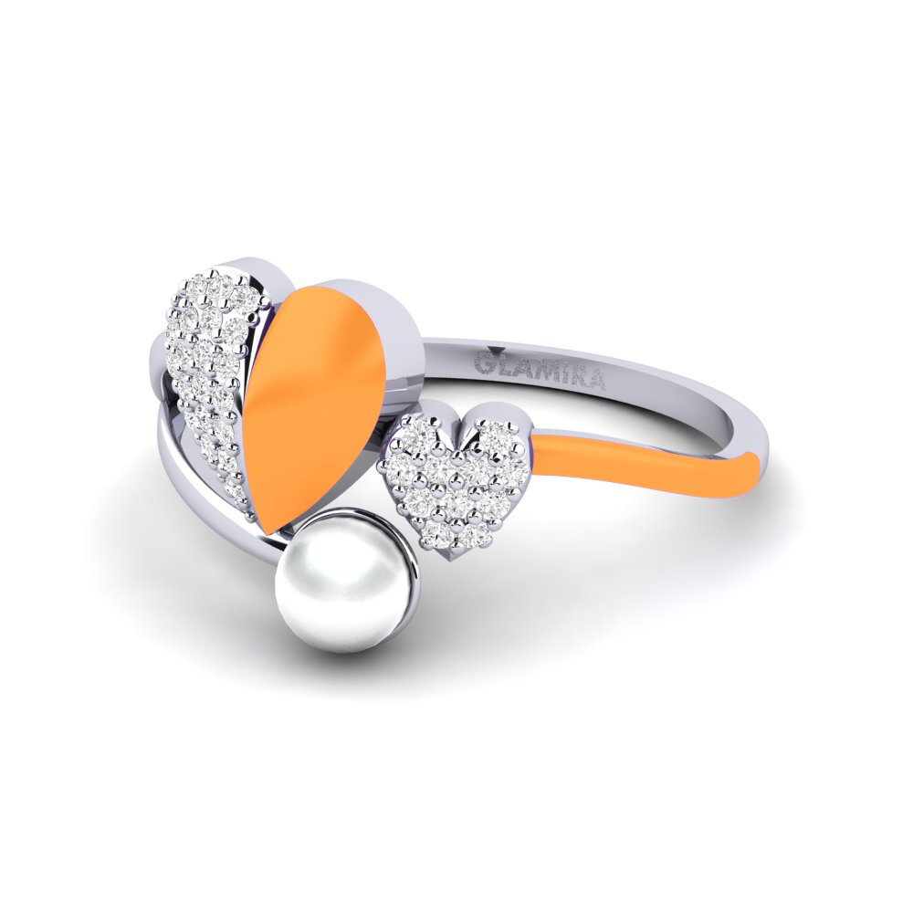 Weißer Saphir Ring Lastkiss