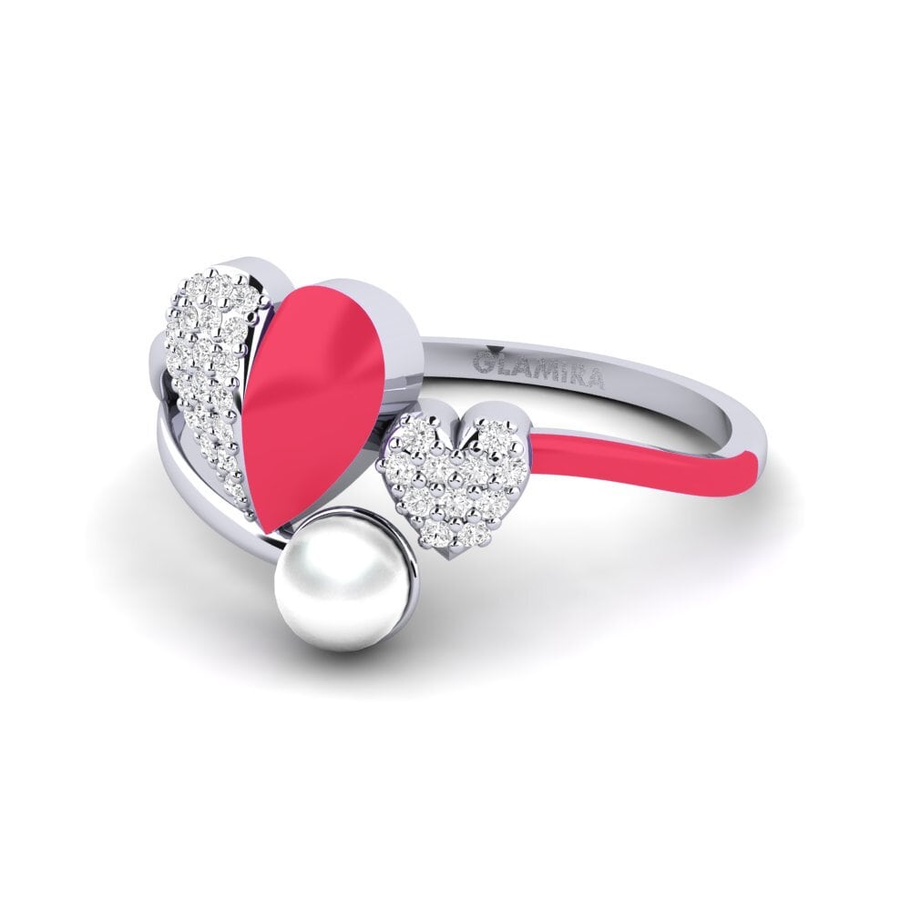 Weißer Saphir Ring Lastkiss