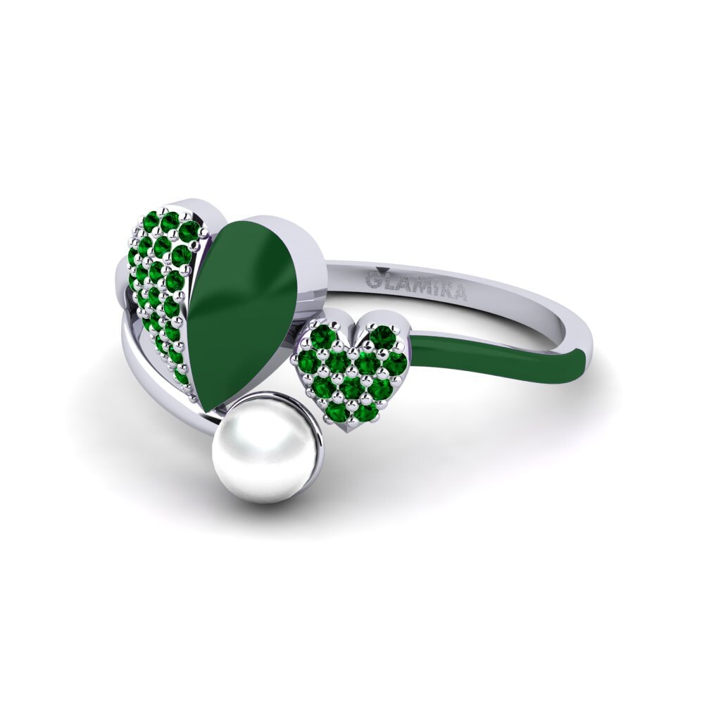 Zircone Verde Anello Lastkiss