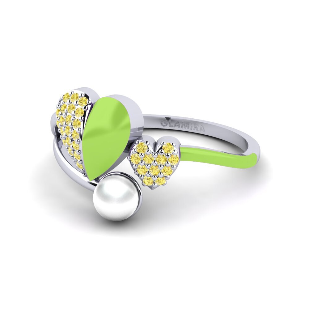 Gelber Saphir Ring Lastkiss