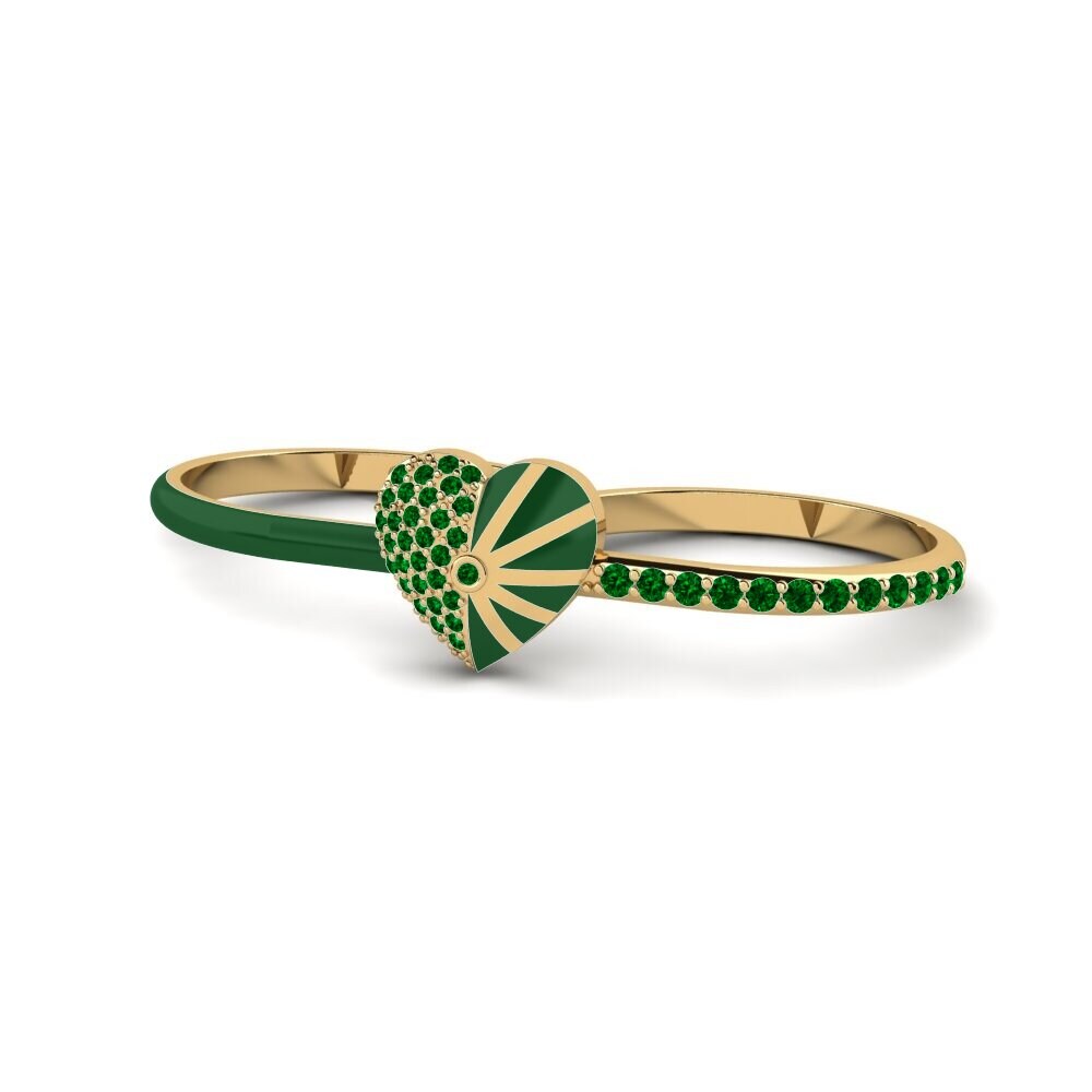 Zircone Verde Anello Lavender