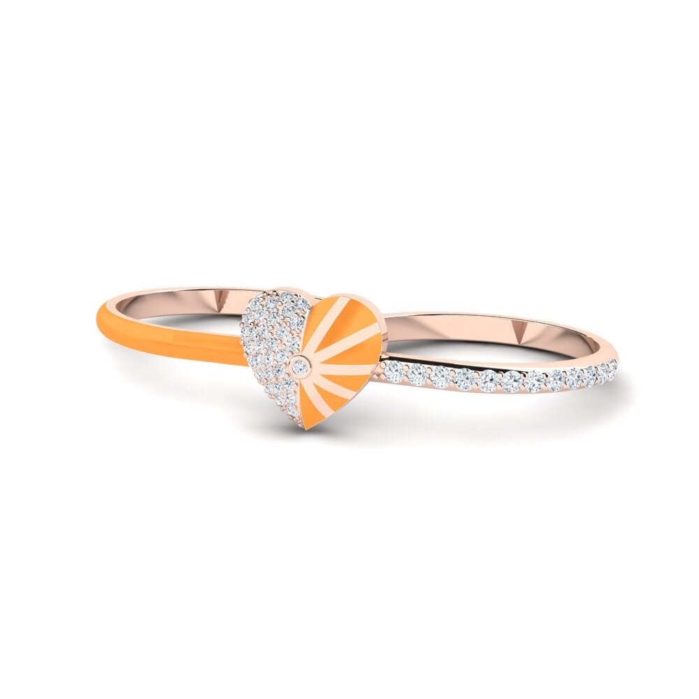 Rotgold 375 Ring Lavender