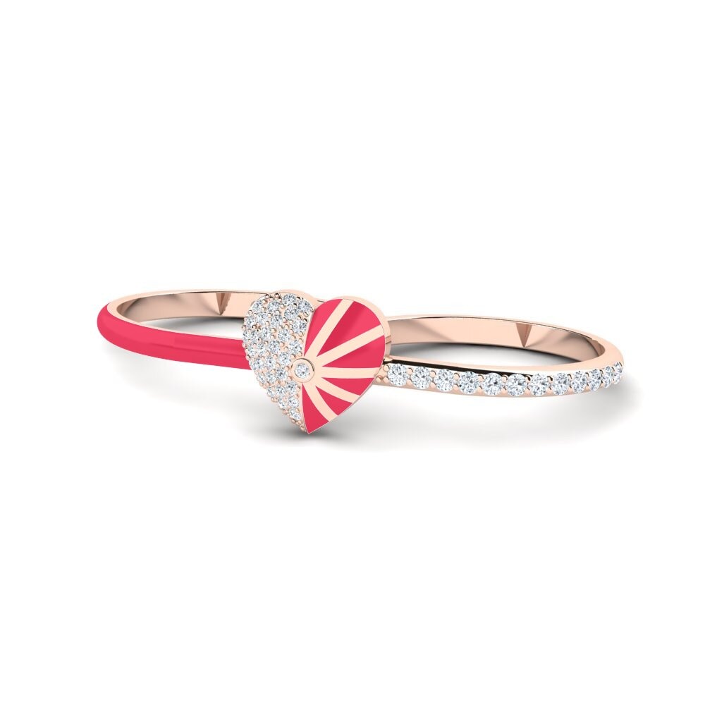 Rotgold 375 Ring Lavender